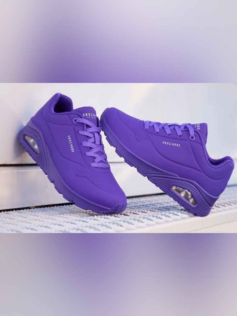 Skechers- "Uno Night Shade" Lace Up- Sneakers .